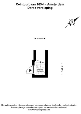 Floorplan - Ceintuurbaan 165-4v, 1073 EJ Amsterdam